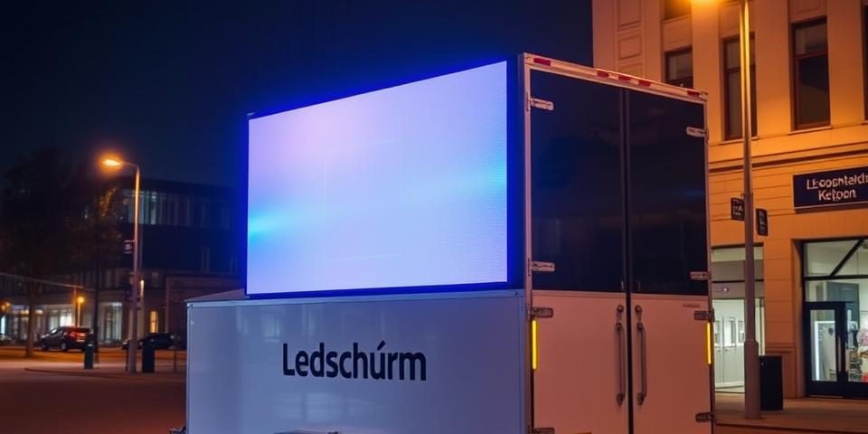 Ledscherm op aanhangwagen limburg